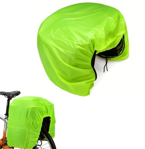 Fahrrad Tasche Gepäckträger Regenschutz, Radtaschen Raincover Regendicht Schutzhülle, Fahrrad Hinten Sitz Tasche Regenhaube, Wasserabweisende Korbabdeckung, Wasserdichte Regenhülle Outdoor, 126*66 cm