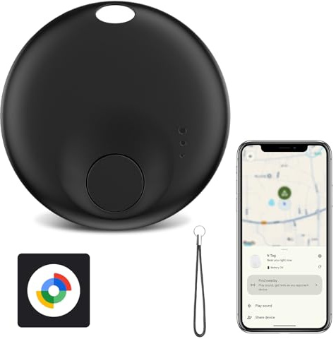 Spedal Android Tracker Tag, Certified Google Not for iOS and Huawei Bluetooth Locator for Android Devices, Works with Google Find Hub, Item Finder for Keys, Luggage, Backpack (Android (1 Pack))