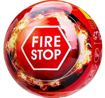 Bola Extintor Extintor Automático ABC 1,3 kg | Activación 3-5 Segundos, Cobertura 3 m³, Clase A, B y C, sin Inspección Anual, Vida útil 5 años