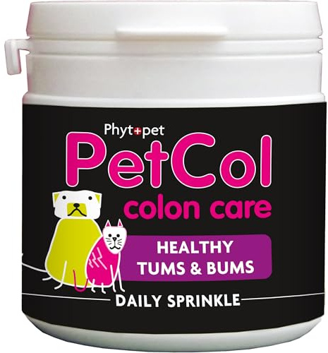 Phytopet PetCol Colon Cleanse, All Natural Anal Gland Support and Probiotics for Dogs, Cats and Small Mammals, Cat and Dog Diarrhea Treatment, 100g - 100% Herbal Phytopet Pet Supplies
