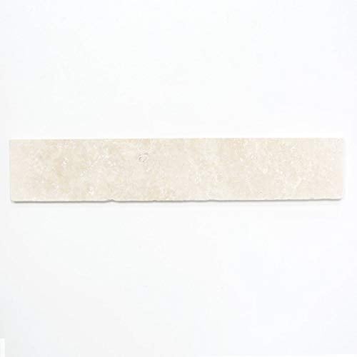 Sockel Travertin Naturstein Chiaro beige creme Natursteinsockel Antike Optik Wand Küche Boden Sauna WC Schlafzimmer - MOSSock-46470