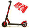 m2medien Aufkleber-Set (30-teilig) Sticker-Set auf 46x35cm Bogen geeignet für myTIER SXT Max Cityblitz Beast E-Scooter (Rot Reflektierend)
