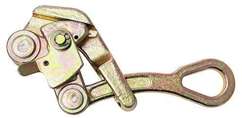 QWORK Extracteur de poignée de câble métallique 1 T, outil de serrage en acier pour câble métallique, traction de 1000 kg