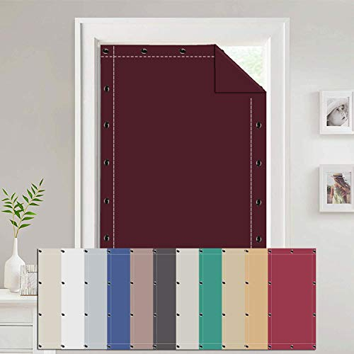 AIYOUVM Verdunklungsstoff 120x130cm Anti UV-Wärmedämmung Rollo Kinderzimmer Jalosienen Ohne Bohren für Beliebige Fenster