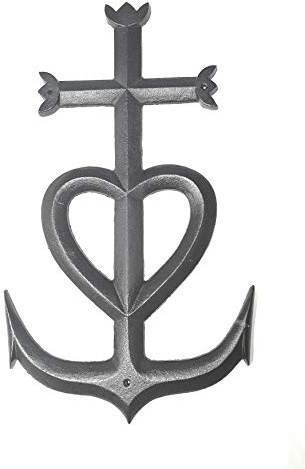 AMBIANCE SUD - Camargue-Kreuz 60 cm – Schwarz glänzend