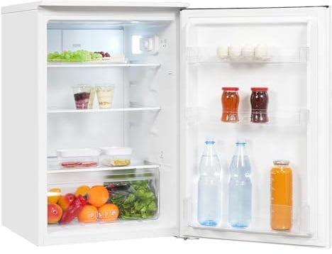 Exquisit Vollraumkühlschrank KS15-V-040E weiss | Kühlschrank ohne Gefrierfach freistehend 123 L Volumen | Vollraumkühlschrank ohne Gefrierfach LED