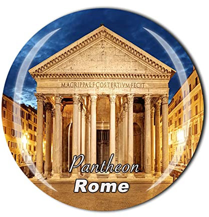 Kühlschrankmagnet Pantheon Rom, Italien, Kristall, Touristen, Souvenir, Geschenk-Kollektion, Kühlschrank-Magnet-Aufkleber