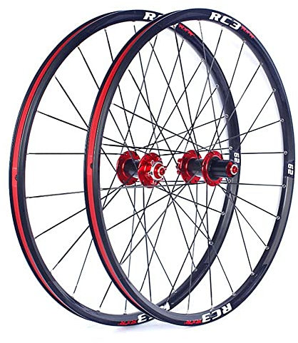 lkpqdwqz 29 Zoll Mountainbike Laufradsatz Carbon Nabe Scheibenbremse MTB Laufräder 5 Palin 7 8 9 10 11 Gang Kassette 24 Löcher