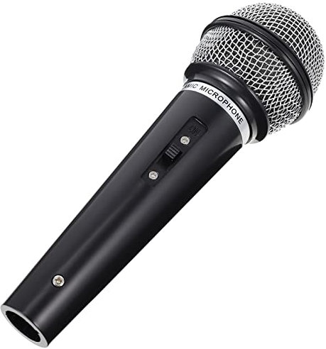 STOBOK Microfono per Bambini Pretend Microfono Giocattolo Plastica Microfono Fake Mic Costume Prop for Birthday Party Favors Frence Play O Costume Prop