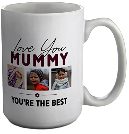 Shopagift Personalised Photo Mug Love You Mummy You're The Best White 15oz Large Cup