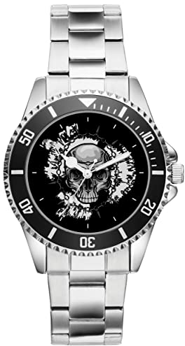 KIESENBERG Herrenuhr Totenkopf Fan Armbanduhr Geschenk Analog Quartz Metallband Uhr 21291