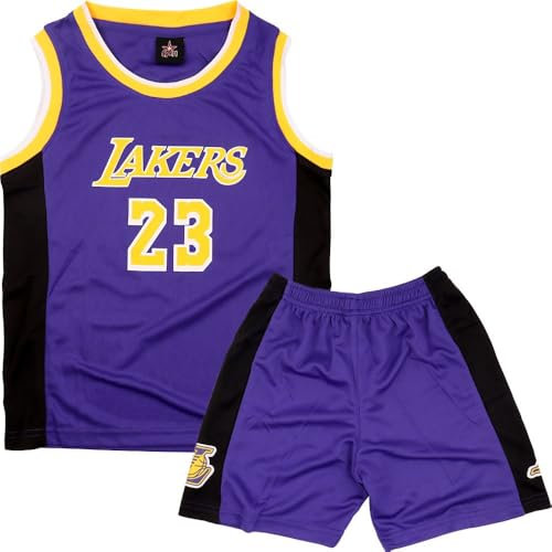 FUTERLY Completo Basket Bambino,2 Pezzi Maglia Basket Bambino,Senza Maniche Completo Baskets Ragazzo,Magliette Baskets Ragazzo e Pantaloncini 8-10 Anni,L