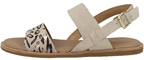 Clarks Femme Karsea Strap Sandales, Sable Clair, 39 EU Étroit