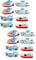Operitacx 16pcs Miniature Resin Fishing Boat Models for Desktop Decor Mediterranean Style Boat Ornaments for Home Decoration Micro Landscape and Doll House Accessories