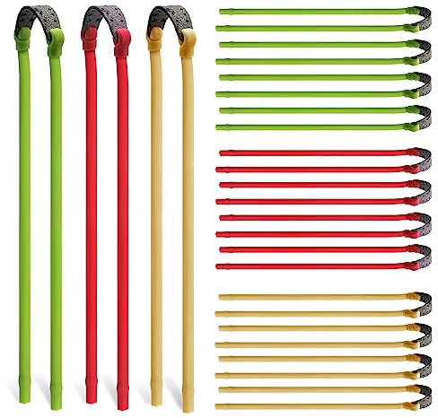 Windspeed 12pcs Slingshot Replacement Band, Rubber Bands Heavy Pull Slingshot Bands Tubular Elastic Rubber Band for Hunting/Outdoor Shooting