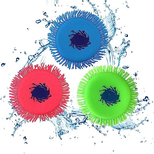 YumSur Frisbee 3er Set Wasser Frisbee,Water Disc, Wasser Wurfscheibe aus Schaumstoff und Silikon, Extra Soft in knalligen Farben für den Sommer