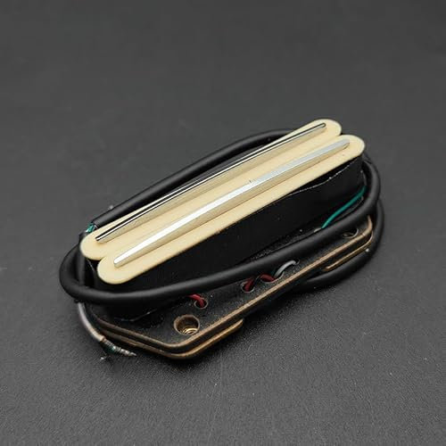 AGBARR for TL Humbucker Bridge Pickup Dual Coil Bridge Pickup Dual Rail Pickup, for Telecaster E-Gitarre (Color : Ivory)