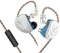 EZ EAR KZ AS16 - Monitor intraural profesional para cantantes, músicos, auriculares de alta fidelidad con 8 controladores de armadura equilibrada por lado, auriculares con cable para monitor de