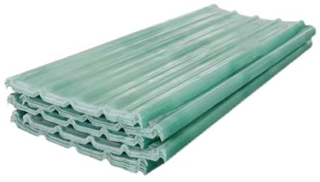 Panel para Tejado Chapa Ondulada,Paneles de Techo Transparente,Placa de Iluminación FRP 1.5mm Capacidad Máxima de Carga 70kg,Chapa de Techo para Caseta de Herramientas (0.9x0.5m/35x20in,2 Pcs)