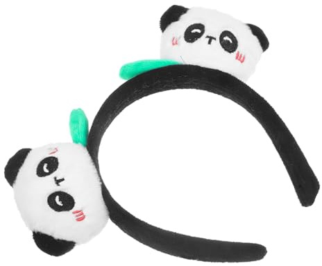 Baluue Panda Haarreif Für Partys Flauschiges Panda-headband Als Niedliches Kostümzubehör Für Erwachsene Für Festivals Cosplay Und Fotografie