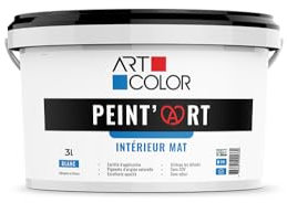 ART COLOR Peint'Art - Peinture intérieure Made in Alsace (Blanc, 3 Litres)