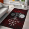 Generisch Tepich Moderne Wohnzimmer Wikingerkompass Schlafzimmer Teppich Wikinger Odin Rabe Flur Outdoor Teppich rutschfest Waschbarer Bettvorleger Moderne Küche Carpet 80x150 cm