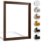 Haak Schattenfugenrahmen Levi in Braun (matt) 70 X 110 cm für Keilrahmenbilder und Leinwände
