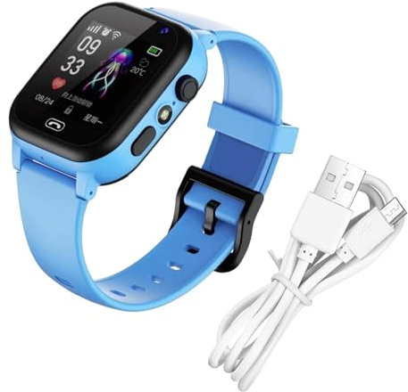 Smartwatch Per Bambini - Orologio Telefonico Ricaricabile, Smartwatch Per Bambini 4G, Smartwatch Per Bambini, Orologio Smartphone Per Studenti Con GPS, Smartwatch Per Bambini 4G Con Batteria Ricaricab