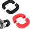 Pamtns 4 Pièces Supports de Poignée de Casserole Poignées en Silicone Poignée de Marmite Protection Cuisine Doigts Cuisson Maniques Poignee Amovible Universelle Isolée Antidérapante Manchons Maniques