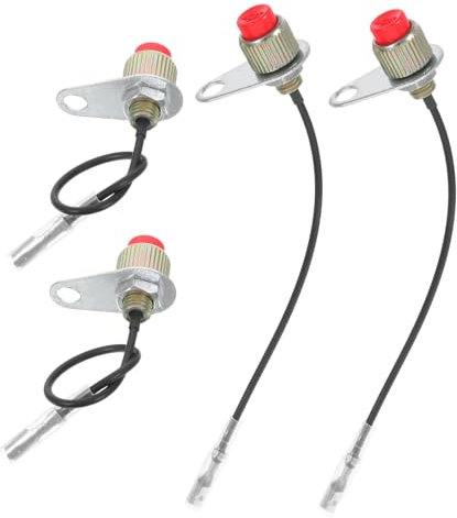 Happyyami 4Pcs Stop Switch for Lawn Mower GX35/140 Engine Stop Control for Grass Trimmers Hedge Cutters and Brush Cutters Lawn Equipment Protective Control