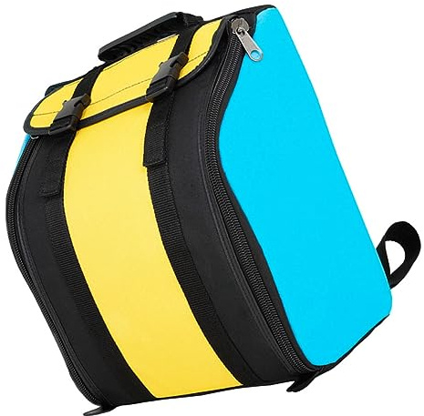 Bassakkordeon Rucksack für 22-tasten 8-bass, Schwarze Tragetasche | Oxford Gewebe mit Gummi, Verstellbare Schulterriemen, für Kirche und Schule