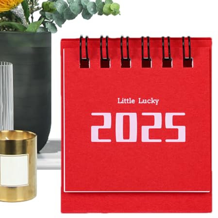 yakermur Tischkalender 2024-2025, monatlicher Desktop-Stehkalender von