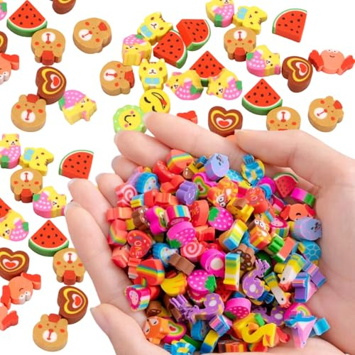 30 niedliche Tier-Radiergummis für Kinder, Multipack, Cartoon-Radiergummis, Mini-Neuheit Bleistift-Radiergummis für Schule, Partytütenfüller, Klassenzimmer Belohnungen (zufällige Stile)
