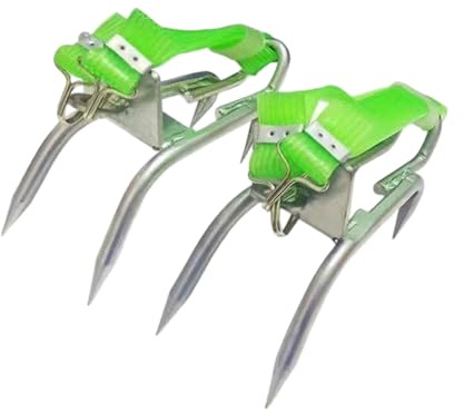 CJFNDFA Tree Climbing Spikes - Anti-Slip Cat Claw Shoes Set for Outdoor Climbing, Coconut Picking & Hunting Observation, Professional Grade Arborist Gear (Easy Strap-On)