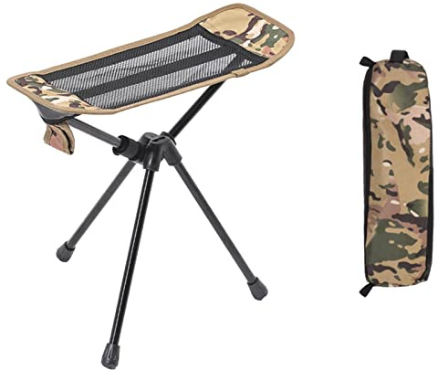 Fußhocker Klappstuhl 3 Beine Stativ für Reisen Wandern Wüste Camouflage