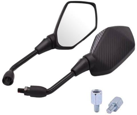 Rétroviseurs De Moto En Fibre De Carbone En Verre Blanc Pour Tdm 900 850 MT125 MT03 MT01 MT 125 03 01 XT660 Rétroviseurs pour moto(2)