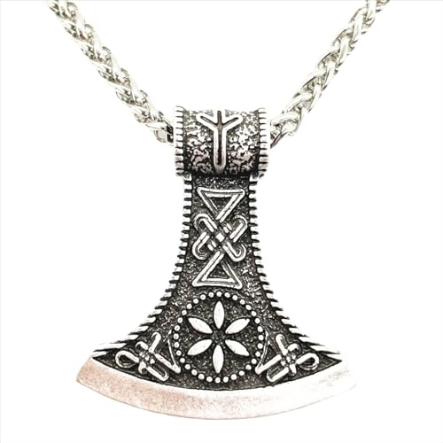 Hao Wu Xuan Mode Slawisch Perun Axt Wikinger Runen Amulett Herren Halskette Damen Talisman Accessoires Schmuck Prezzie