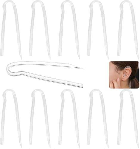 10 Pack Compatible Hearing Aid Replacement Tubes, 3.1 x 2.0mm Sound Tubing | Soft Flexible Replacement Tubing Accessories, Standard Size Fit for Majority BTE Hearing Aids, Durable Daily Replacement Part