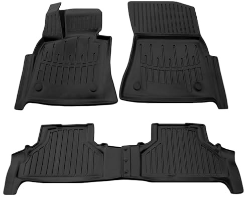 AD Tuning TPE Fußmatten Set passgenau für BMW X5 E70 (2006-2013) | 3D Automatten, Hoher Rand, Antirutsch, Wasserdicht & Langlebig