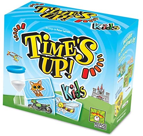 Asmodee Repos Production Time's Up! Kids 1, Kinderspiel mit Mimik und Tabuwörtern, ab 4 Jahren, 4 bis 12 Spieler, 40 Minuten pro Spiel, Spanisch