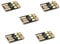Aihasd 5 unidades Mini Mobile Power Supply USB Lamp Black LED Bulb Keychain Pocket Card LED Light