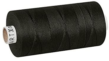 dalipo - Polyester Nähgarn Stärke 30, Polstergarn, 300m, schwarz
