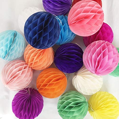 20pcs 6inch Honeycomb Flower Balls Party Honeycomb Balls Decoration