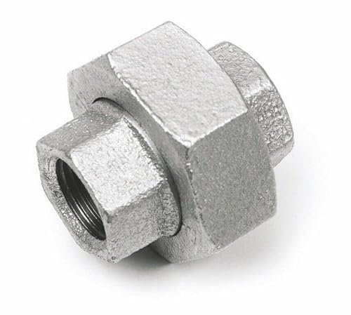 Verzinkt Fitting Temperguss Verschraubung flach dichtend IG - IG Innengewinde (3/4)