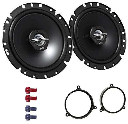 JVC CS-J1720X Lautsprecher mit Einbauset passend für Toyota Corolla E12 2002-2007 Türen hinten 600 W 170mm 2 Wege Koax
