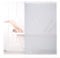 Relaxdays Tenda per Doccia Moderna, 100x240, Vasca da Bagno, Idrorepellente, Montaggio a Soffitto, Rullo Finestra,Bianca, Alluminio