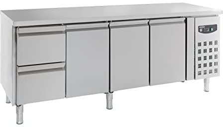 CombiSteel Table Réfrigérée Positive avec Tiroirs à Gauche Série 700-1 à 3 Portes