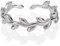 Adjustable Sterling Silver Toe Ring for Women, 925 Sterling Silver Toe Rings, Adjustable Vine Toe Rings, Midi Rings or Pinky Rings for Women and Teen Girls, Cute Toe Rings in a Leaf Pattern