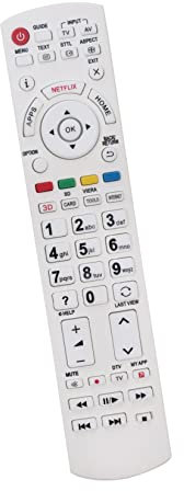 AULCMEET N2QAYB001009 Sostituire Telecomando per Panasonic QLED TV TX- TX-L55DTW60 TX-L55ET60 TX-L55ET61 TXL55WT60E TX-L55WT60E TXL55WT60T TXL60DT60E TX-L60DT60E TX-LR47WT60 TXLR50DT60 TX-L42ETN63