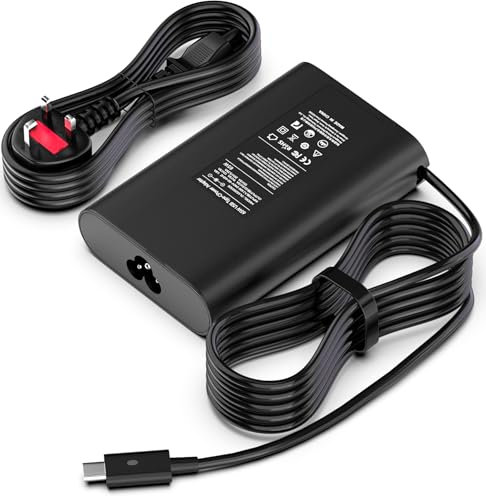 65W USB C Laptop Charger, Type-C Power Adapter Compatible With Dell Latitude 3520 5420 5330 5520 5410 5320 5290 5285 7420 7410 7390 7370 7310, XPS 13 9350 15 9360 9370, Chromebook 3100 5190 3400